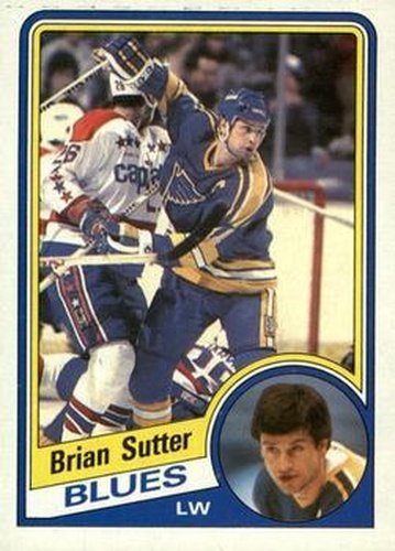 #135 Brian Sutter - St. Louis Blues - 1984-85 Topps Hockey