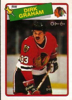 #135 Dirk Graham - Chicago Blackhawks - 1988-89 O-Pee-Chee Hockey
