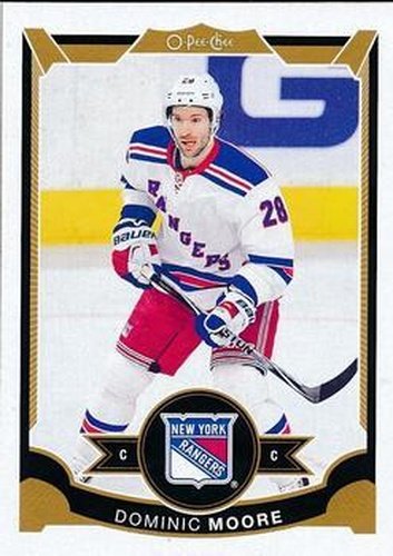#135 Dominic Moore - New York Rangers - 2015-16 O-Pee-Chee Hockey