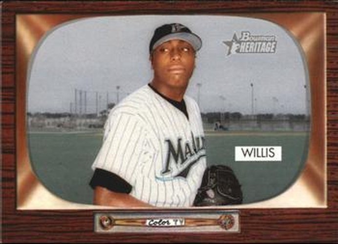#135 Dontrelle Willis - Florida Marlins - 2004 Bowman Heritage Baseball