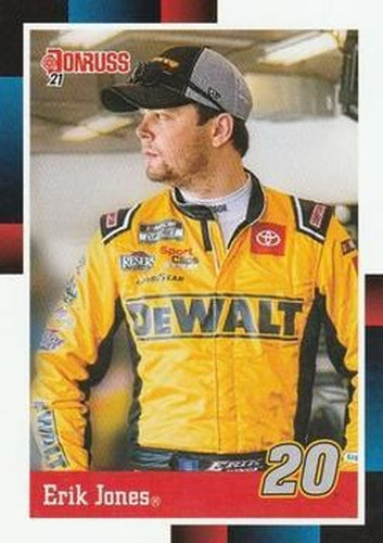 #135 Erik Jones - Joe Gibbs Racing - 2021 Donruss Racing