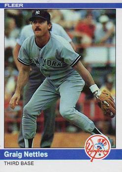 #135 Graig Nettles - New York Yankees - 1984 Fleer Baseball