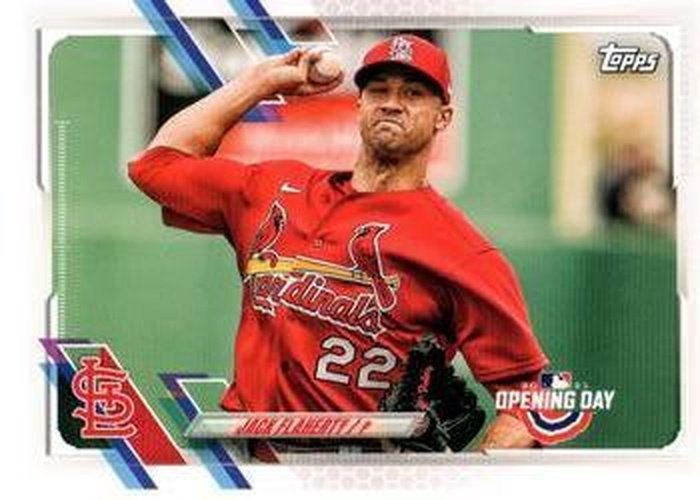 #135 Jack Flaherty - St. Louis Cardinals - 2021 Topps Opening Day Baseball