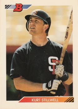 #135 Kurt Stillwell - San Diego Padres - 1992 Bowman Baseball