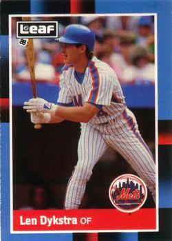 #135 Len Dykstra - New York Mets - 1988 Leaf Baseball
