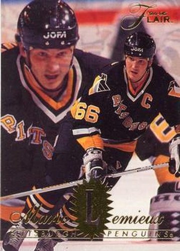 #135 Mario Lemieux - Pittsburgh Penguins - 1994-95 Flair Hockey