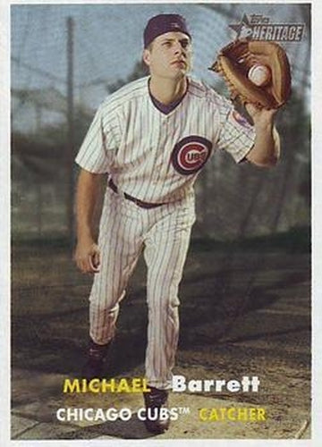 #135 Michael Barrett - Chicago Cubs - 2006 Topps Heritage Baseball