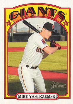 #135 Mike Yastrzemski - San Francisco Giants - 2021 Topps Heritage Baseball