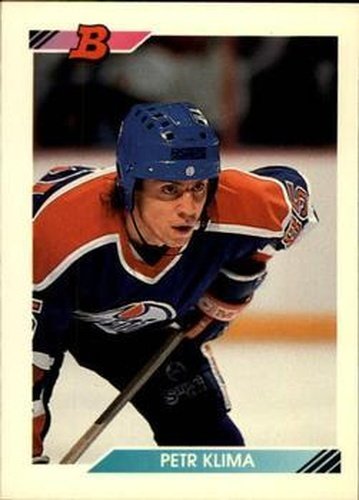 #135 Petr Klima - Edmonton Oilers - 1992-93 Bowman Hockey