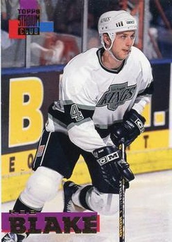 #135 Rob Blake - Los Angeles Kings - 1994-95 Stadium Club Hockey