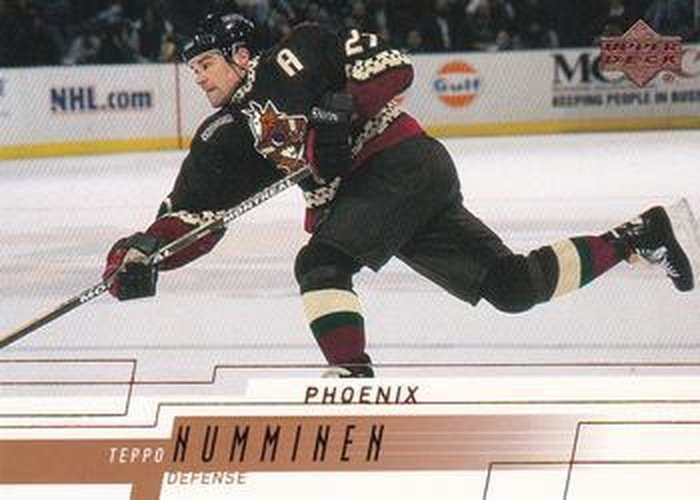 #135 Teppo Numminen - Phoenix Coyotes - 2000-01 Upper Deck Hockey