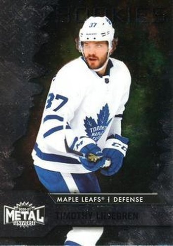 #135 Timothy Liljegren - Toronto Maple Leafs - 2020-21 Skybox Metal Universe Hockey