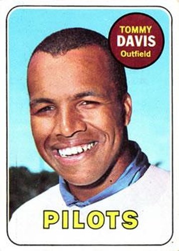 #135 Tommy Davis - Seattle Pilots - 1969 Topps Baseball