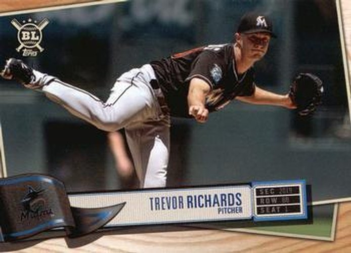 #135 Trevor Richards - Miami Marlins - 2019 Topps Big League Baseball