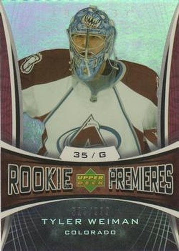 #135 Tyler Weiman - Colorado Avalanche - 2007-08 Upper Deck Trilogy Hockey