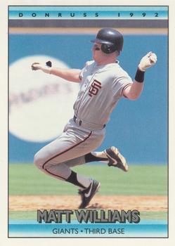 #135 Matt Williams - San Francisco Giants - 1992 Donruss Baseball