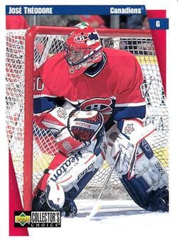 #135 Jose Theodore - Montreal Canadiens - 1997-98 Collector's Choice Hockey