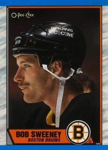 #135 Bob Sweeney - Boston Bruins - 1989-90 O-Pee-Chee Hockey
