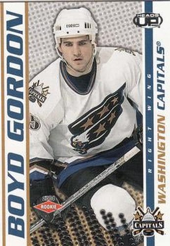 #135 Boyd Gordon - Washington Capitals - 2003-04 Pacific Heads Up Hockey