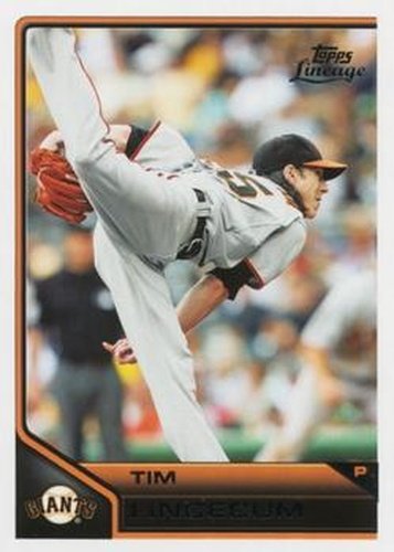 #135 Tim Lincecum - San Francisco Giants - 2011 Topps Lineage Baseball