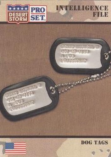 #135 Dog Tags - 1991 Pro Set Desert Storm