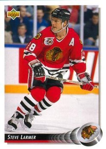 #135 Steve Larmer - Chicago Blackhawks - 1992-93 Upper Deck Hockey
