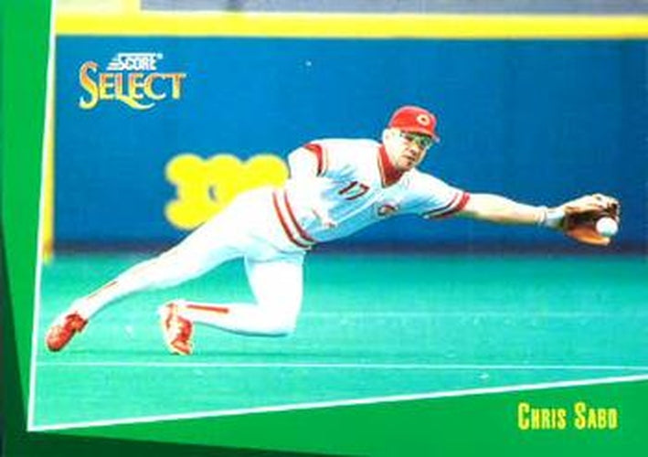#135 Chris Sabo - Cincinnati Reds - 1993 Select Baseball