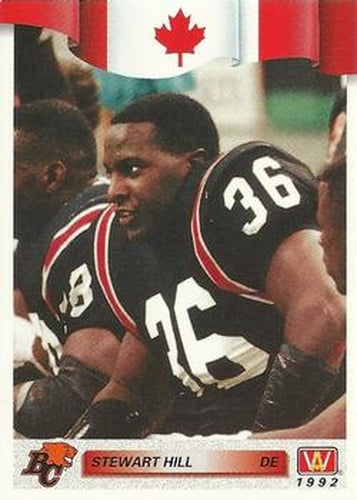 #135 Stewart Hill - British Columbia Lions - 1992 All World CFL Football