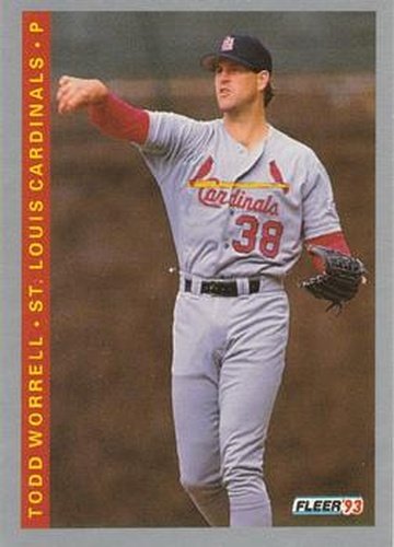 #135 Todd Worrell - St. Louis Cardinals - 1993 Fleer Baseball