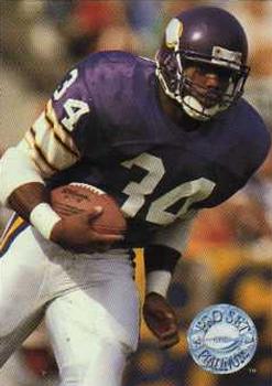 #135 Herschel Walker - Minnesota Vikings - 1991 Pro Set Platinum Football