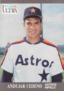 #135 Andujar Cedeno - Houston Astros - 1991 Ultra Baseball