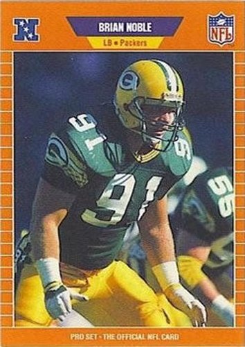 #135 Brian Noble - Green Bay Packers - 1989 Pro Set Football