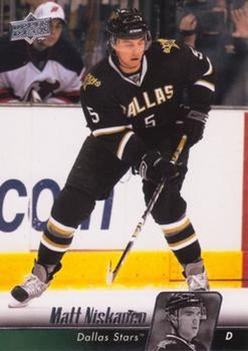 #135 Matt Niskanen - Dallas Stars - 2010-11 Upper Deck Hockey