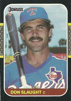 #136 Don Slaught - Texas Rangers - 1987 Donruss Baseball