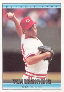 #136 Tom Browning - Cincinnati Reds - 1992 Donruss Baseball