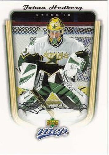 #136 Johan Hedberg - Dallas Stars - 2005-06 Upper Deck MVP Hockey
