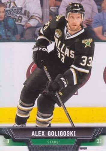 #136 Alex Goligoski - Dallas Stars - 2013-14 Upper Deck Hockey