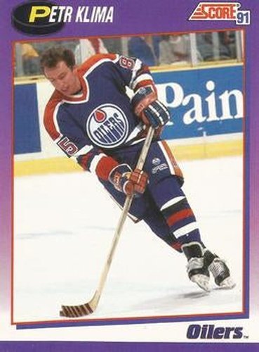 #136 Petr Klima - Edmonton Oilers - 1991-92 Score American Hockey