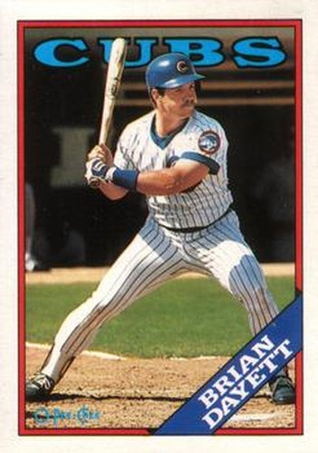#136 Brian Dayett - Chicago Cubs - 1988 O-Pee-Chee Baseball