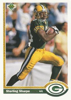#136 Sterling Sharpe - Green Bay Packers - 1991 Upper Deck Football