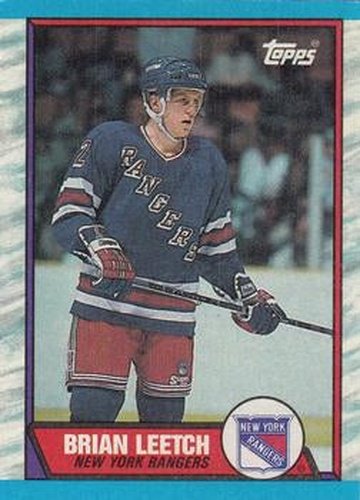 #136 Brian Leetch - New York Rangers - 1989-90 Topps Hockey