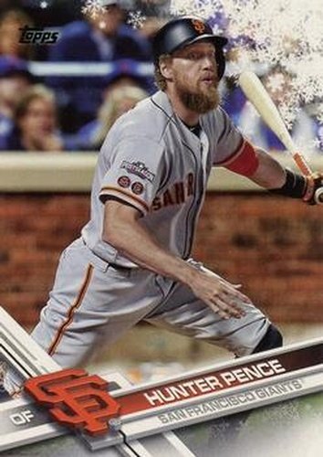 #HMW136 Hunter Pence - San Francisco Giants - 2017 Topps Holiday Baseball