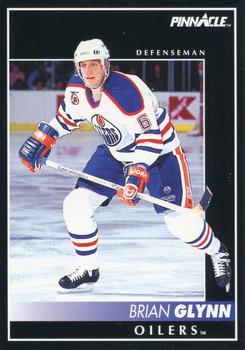 #136 Brian Glynn - Edmonton Oilers - 1992-93 Pinnacle Canadian Hockey