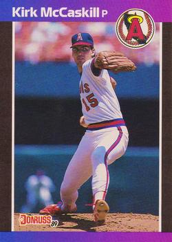 #136 Kirk McCaskill - California Angels - 1989 Donruss Baseball