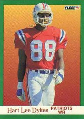 #136 Hart Lee Dykes - New England Patriots - 1991 Fleer Football