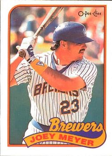 #136 Joey Meyer - Milwaukee Brewers - 1989 O-Pee-Chee Baseball