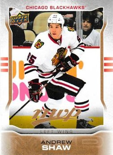 #136 Andrew Shaw - Chicago Blackhawks - 2014-15 Upper Deck MVP Hockey