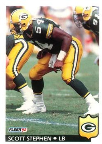 #136 Scott Stephen - Green Bay Packers - 1992 Fleer Football