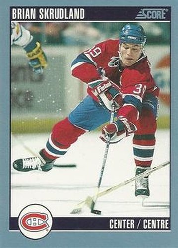 #136 Brian Skrudland - Montreal Canadiens - 1992-93 Score Canadian Hockey