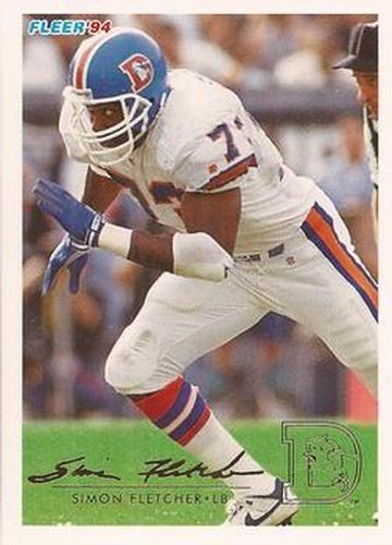 #136 Simon Fletcher - Denver Broncos - 1994 Fleer Football